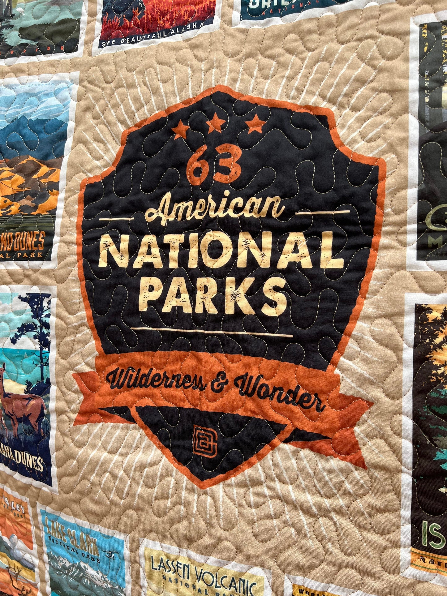 National Parks Quilt - Handmade!